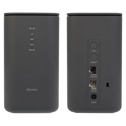 docomo home 5G ホームルーター HR02 [ダークグレー] 中古 a1