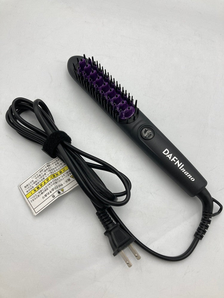 ヤーマン DAFNI nano ダフニナノ ブラシ型ヘアアイロン ブラック パープル DH1.6N 中古 D4