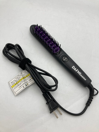 ヤーマン DAFNI nano ダフニナノ ブラシ型ヘアアイロン ブラック パープル DH1.6N 中古 D4