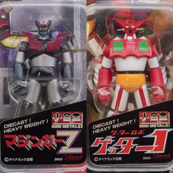 未開封品 Marmit 小合金 ミニメタル マジンガーZ ゲッター１ 通常カラー2体セット 中古 a1