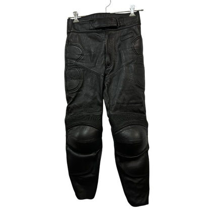 RAVINE ラヴィーン ライダースパンツ M メンズ 牛革 レザー バイク 膝あて プロテクター 中古 W４