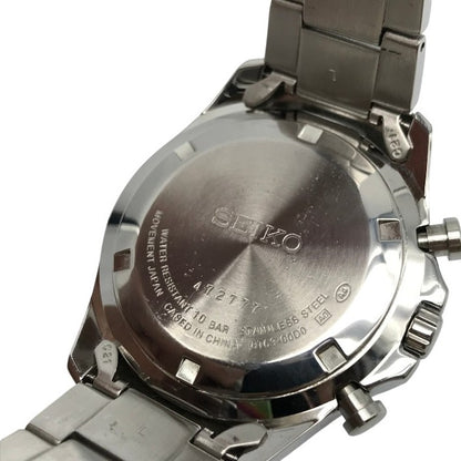 SEIKO セイコー スピリット 腕時計 メンズ アナログ クォーツ SS クロノグラフ SPIRIT CHRONOGRAPH シルバー 8T63-00D0 中古 T1