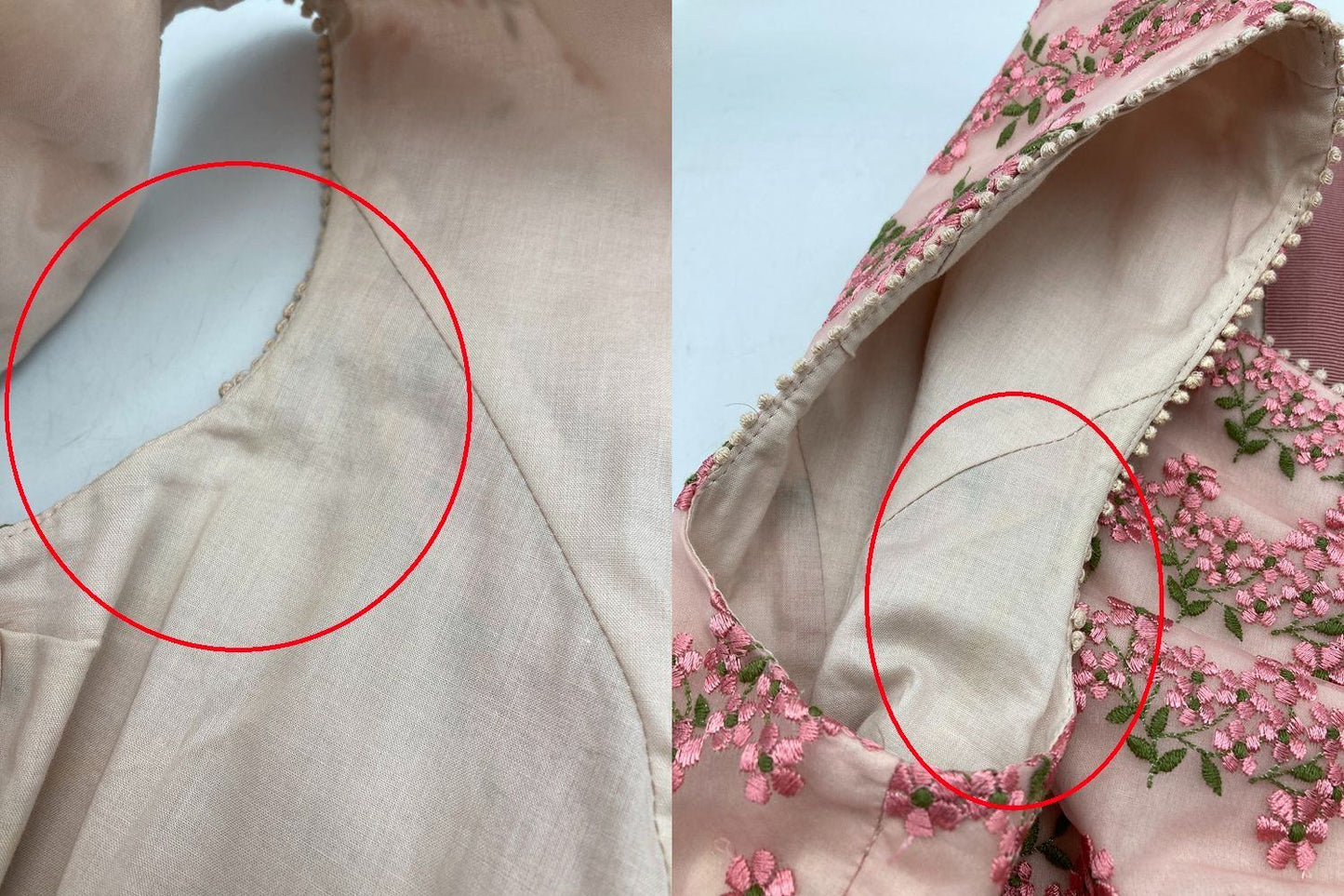 TOCCA LATIFOLIA トッカ ラティフォリア 刺繍 ドレス ワンピース サイズ2 ピンク 中古 D4