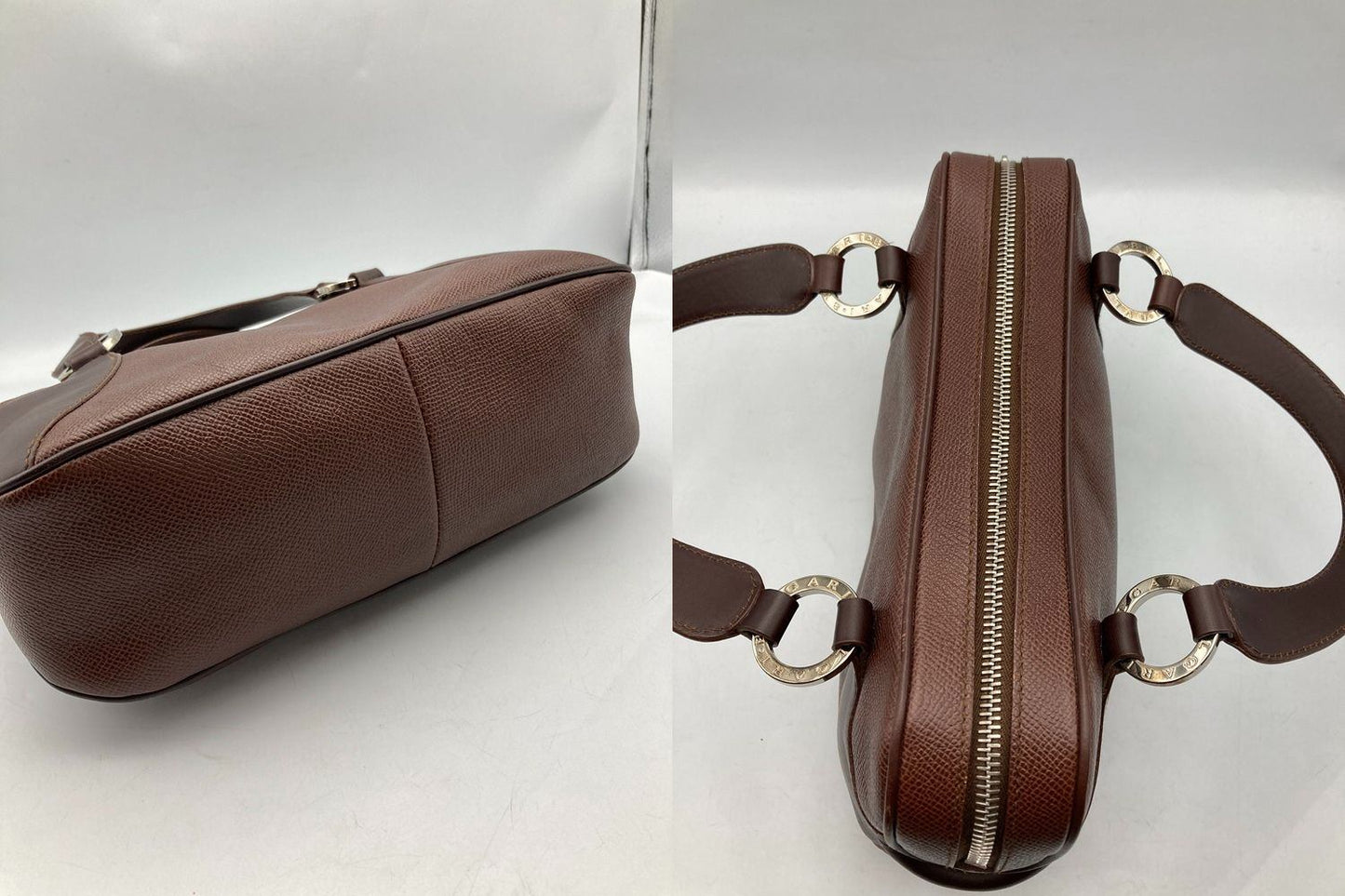 BVLGARI ブルガリ レザー ハンドバッグ romane small 中古 D4
