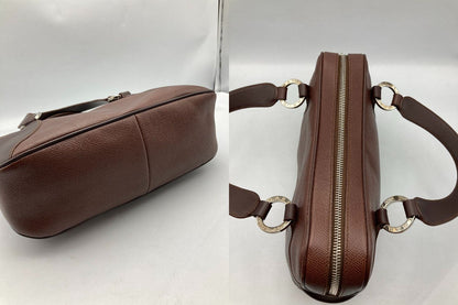 BVLGARI ブルガリ レザー ハンドバッグ romane small 中古 D4