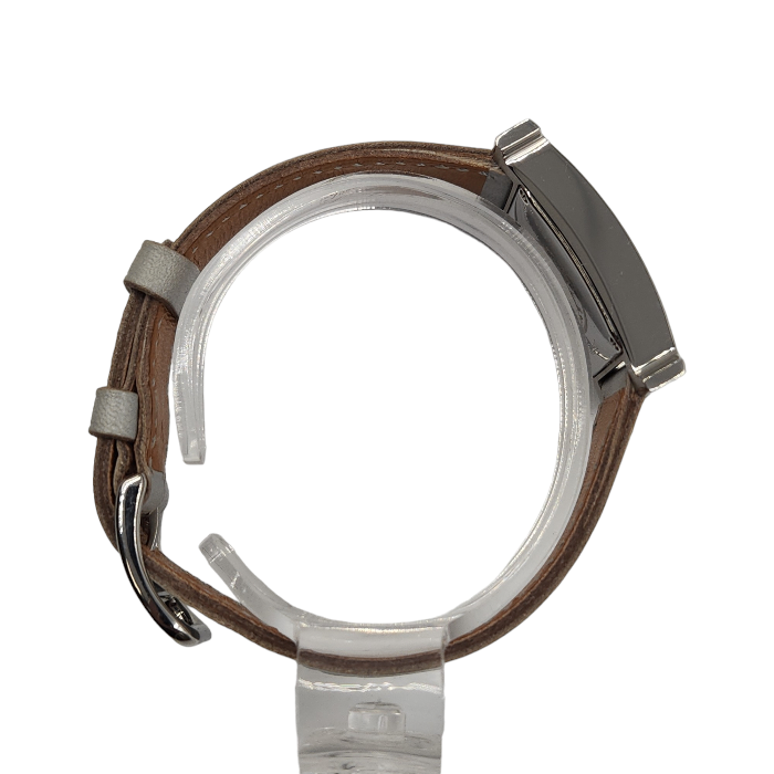 HERMES エルメス Hウォッチ 腕時計 レディース アナログ クォーツ アイスブルー HH1-210 スクエア 中古 T1