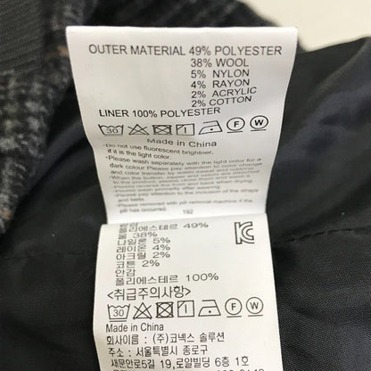 グラミチ GRAMICCI メンズ ウール ブレンド ニューナローパンツ GMP-19F061 (S, GCG：グレンチェックグレー) 秋 冬 チェック柄 中古 W1