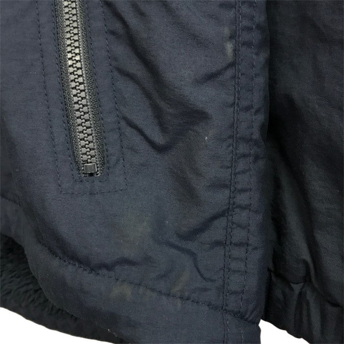 THE NORTH FACE ザノースフェイス コンパクト ノマドジャケット キッズ 定番 防寒 フリース裏地 フード取り外し可 140サイズ ネイビー NPJ71954 中古 T1