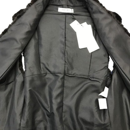 ADORE ミンクファー ジレ レディース リアルファー レザー ベスト 毛皮 38サイズ ブラック 中古 T1