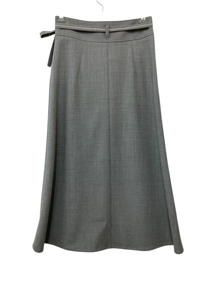 PESERICO ペセリコ ウエストベルト飾り ラップスカート  LS1217115 サイズ40 グレー 中古 D4