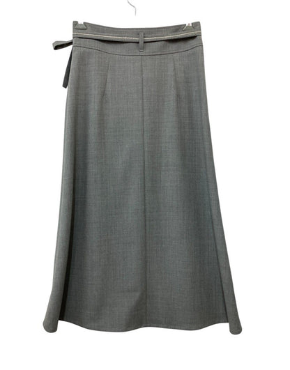 PESERICO ペセリコ ウエストベルト飾り ラップスカート  LS1217115 サイズ40 グレー 中古 D4