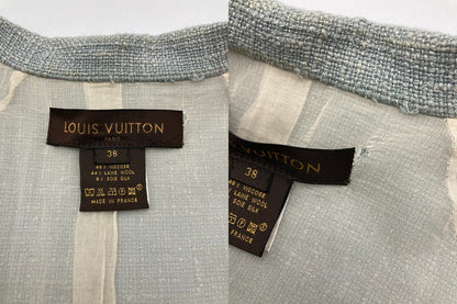 LOUIS VUITTON ルイヴィトン ツイードジャケット レディース サイズ38 中古 D4
