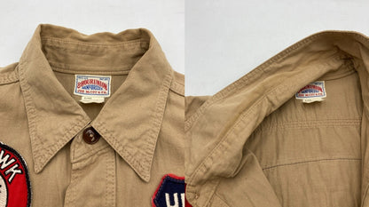 THE REAL McCOY’S ザリアルマッコイズ JOE McCOY 8HOUR UNION ワッペン ワークシャツ サイズ14 メンズ 中古 D4