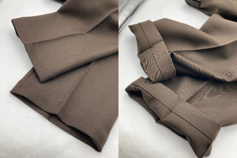 URBAN RESEARCH DOORS 『イージーケア』LIFE STYLE TAILOR ウールライクツイルコンフォータブルパンツ サイズXL ブラウン 中古 D4