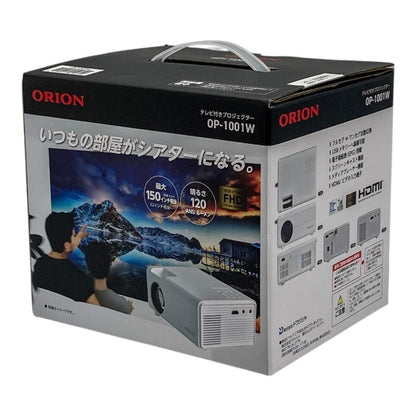 ドウシシャ ORION オリオン テレビチューナー付きプロジェクター OP-1001W ホワイト 中古 a4