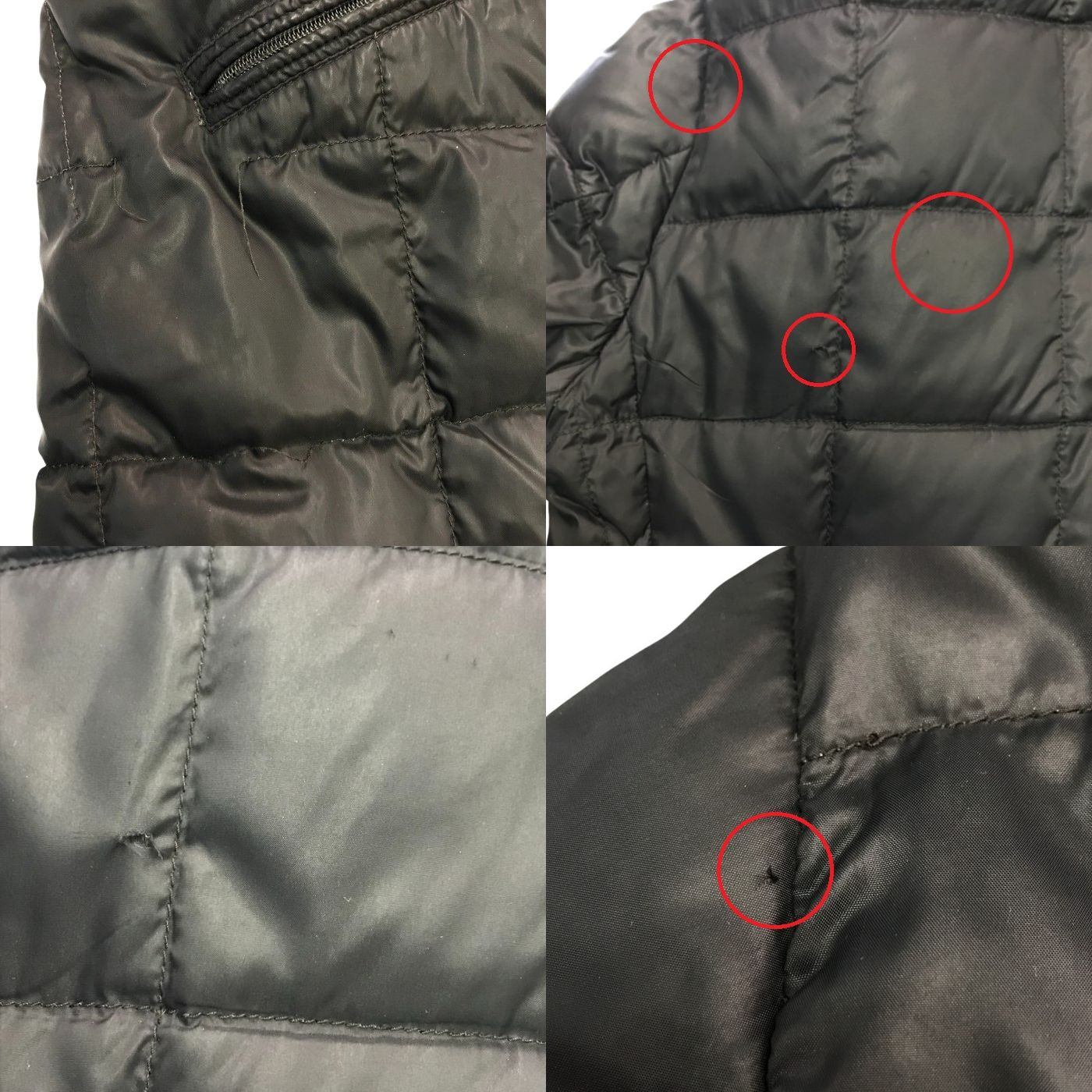 MONCLER モンクレール ダウンジャケット メンズ 二重ジッパー フード収納可 ブラック 0サイズ 中古 T1