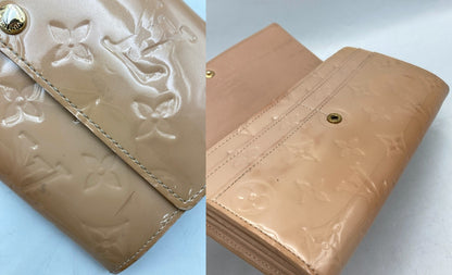 LOUIS VUITTON ルイヴィトン ヴェルニ ポルトフォイユ・サラ M91522 長財布 中古 D4