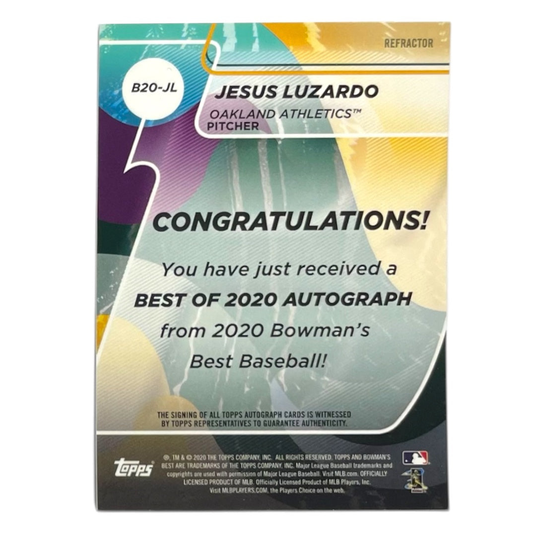 TOPPS MLBカード BOWMAN'S BEST JESUS LUZARDO OAKLAND ATHLETICS #B20-JL 中古 IT2