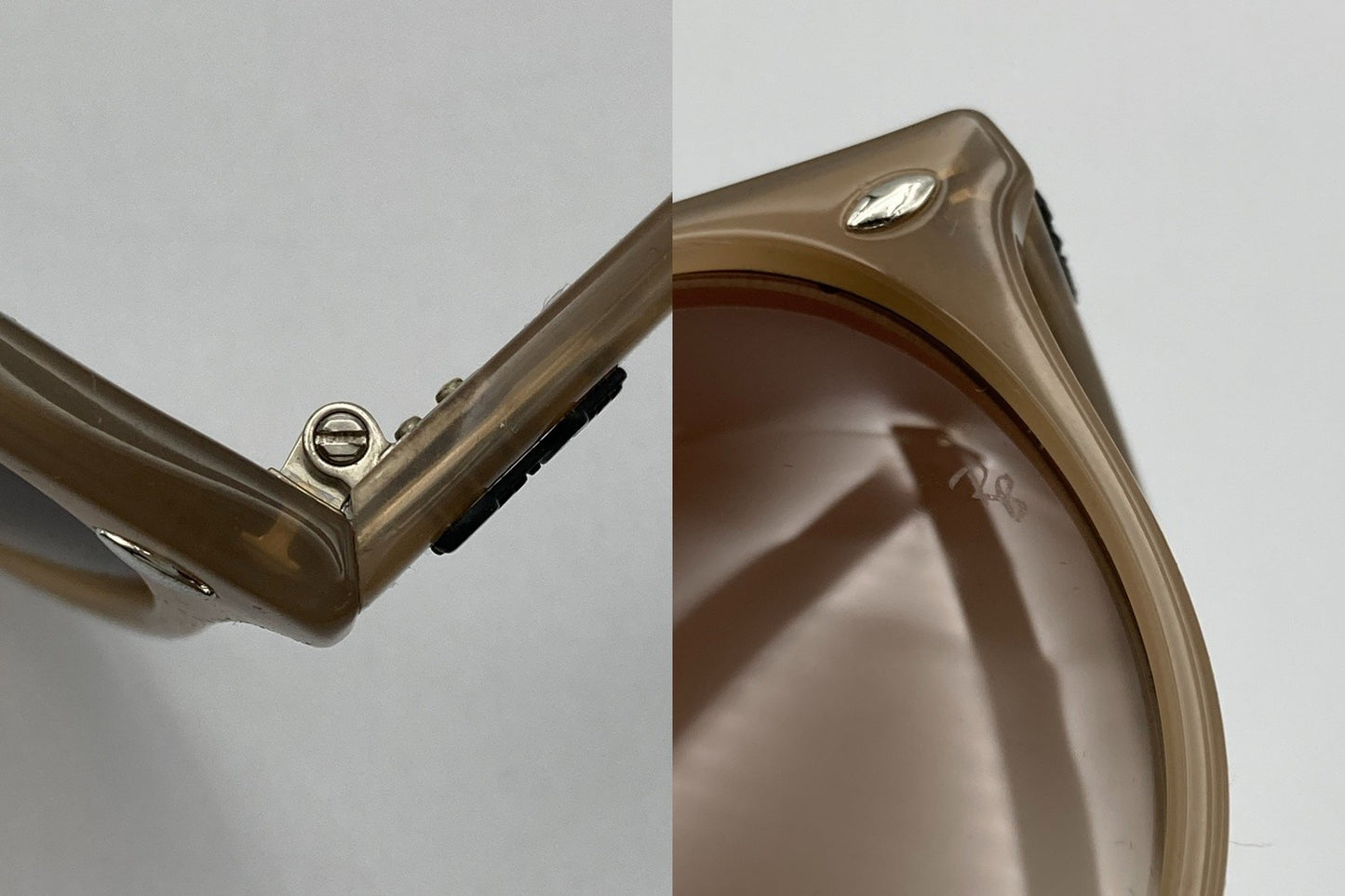 Ray Ban レイバン サングラス RB4305F 616613 53 オパールベージュ 中古 D4