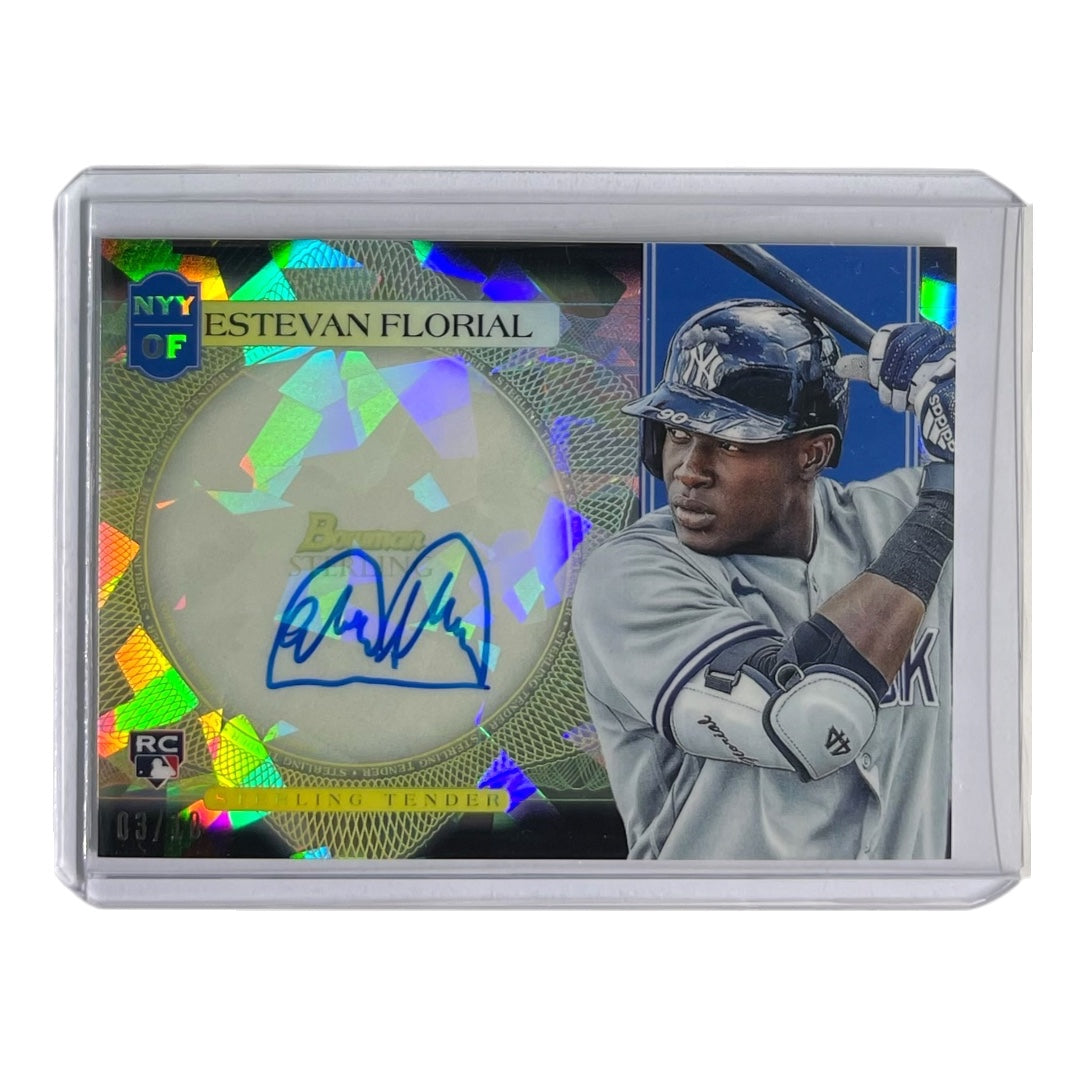 TOPPS MLBカード BOWMAN STERLING ESTEVAN FLORIAL NEW YORK YANKEES /10 #STA-EF 中古 IT2