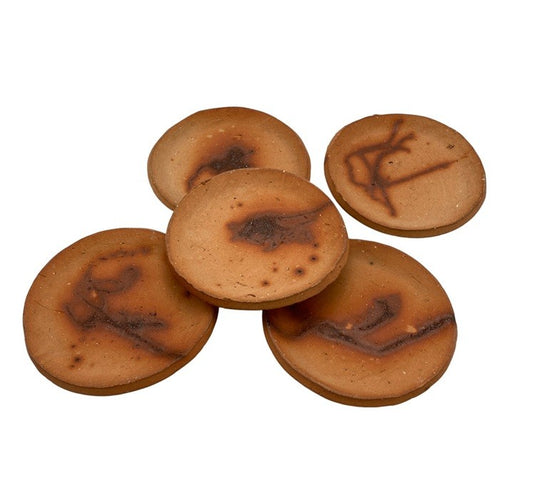 山本由紀子 焼メ 皿 5枚 中古 D4