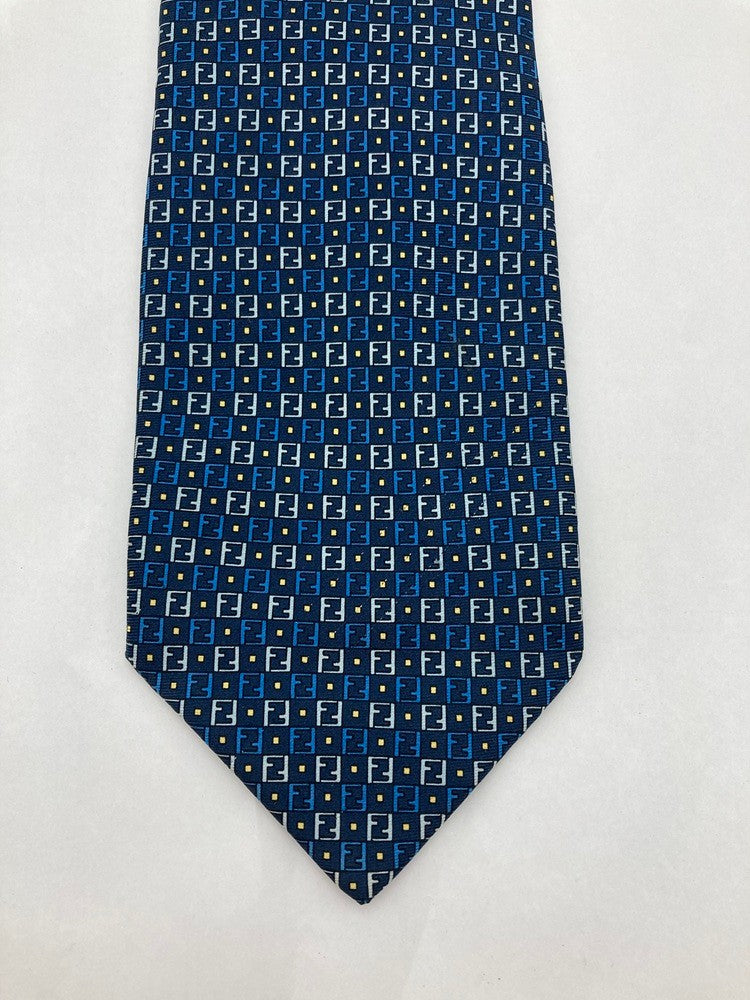 FENDI フェンディ ズッカ柄 ネクタイ シルク100％ 中古 D4