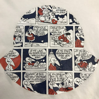 MONCLER モンクレール Tシャツ キッズ 半袖 コットン コミック柄 漫画 ホワイト 104cm D19548018350 中古 T1