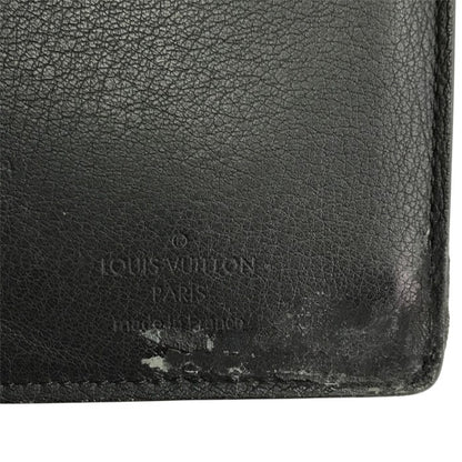 LOUIS VUITTON ルイヴィトン トリヨンレザー ポルトフォイユブラザ 長財布 メンズ 小銭入れあり シボレザー ブラック M58192 中古 T1