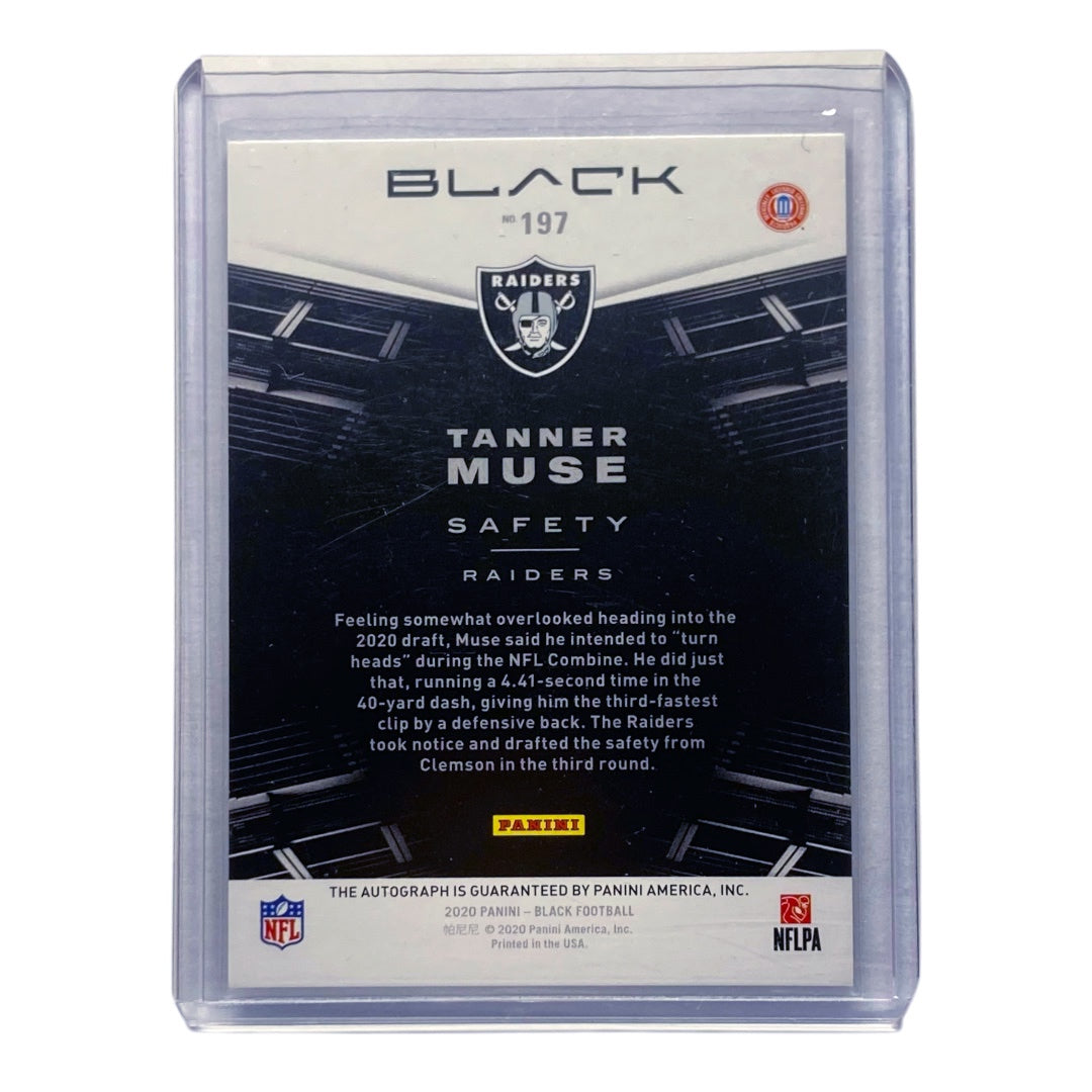PANINI NFLカード BLACK TANNER MUSE RAIDERS 043/199 #197 中古 IT2