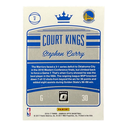PANINI NBAカード DONRUSS OPTIC STEPHEN CURRY GOLDEN STATE WARRIORS #2 中古 IT2