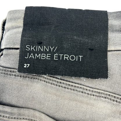 ARMANI EXCHANGE アルマーニ エクスチェンジ スキニー JAMBE ETROIT 27 パンツ ボトムス レディース ズボン グレー デニム ジーンズ 中古 W４