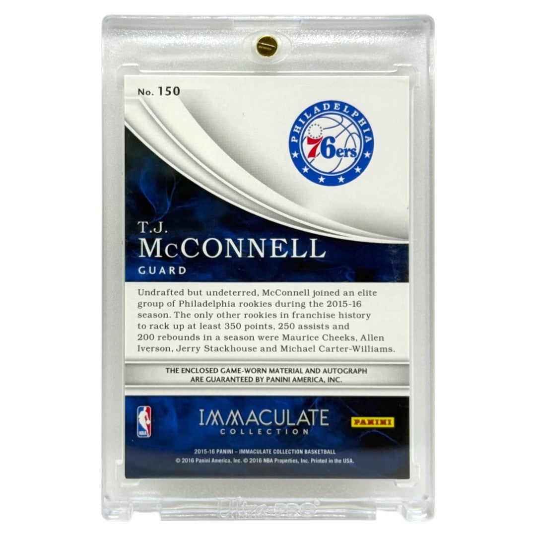 PANINI NBAカード IMMACULATE COLLECTION T.J. McCONNELL 76ERS /99 #150 中古 IT1