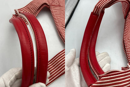 Vivienne Westwood ヴィヴィアンウエストウッド バンボリーナ ストライプ トートバッグ 中古 D4