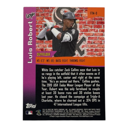 TOPPS MLBカード FINEST LUIS ROBERT WHITE SOX #FTM-9 中古 IT2