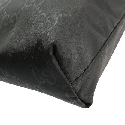GUCCI グッチ ショルダーバッグ ユニセックス GG柄 ナイロン系/レザー 斜め掛け ブラック 510342 中古 T1