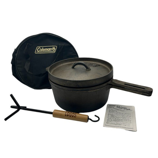 Coleman Grill Combo Cooker コールマン グリルコンボクッカー 10インチ 170-6497 オーブン スキレット グリルプレート 希少 廃盤 中古 W４