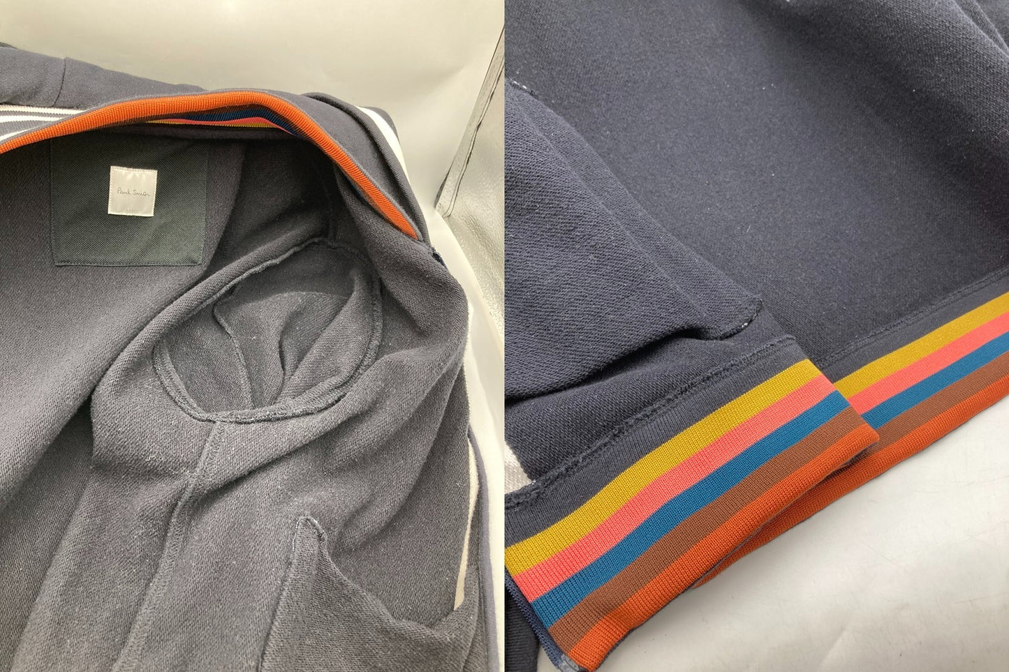 Paul Smith ポールスミス スウェット ジップアップ パーカー 17SS 173503 370R サイズL 中古 D4