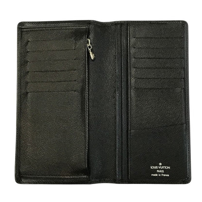 LOUIS VUITTON ルイヴィトン タイガ ポルトフォイユ・ブラザ 長財布 メンズ 2つ折り 旧型 小銭入れあり ブラック M30501 中古 T1