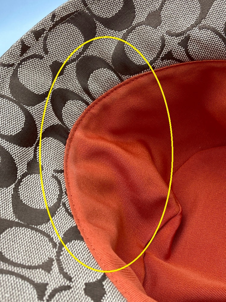 COACH コーチ シグネチャー バケットハット サイズP/S 中古 D4