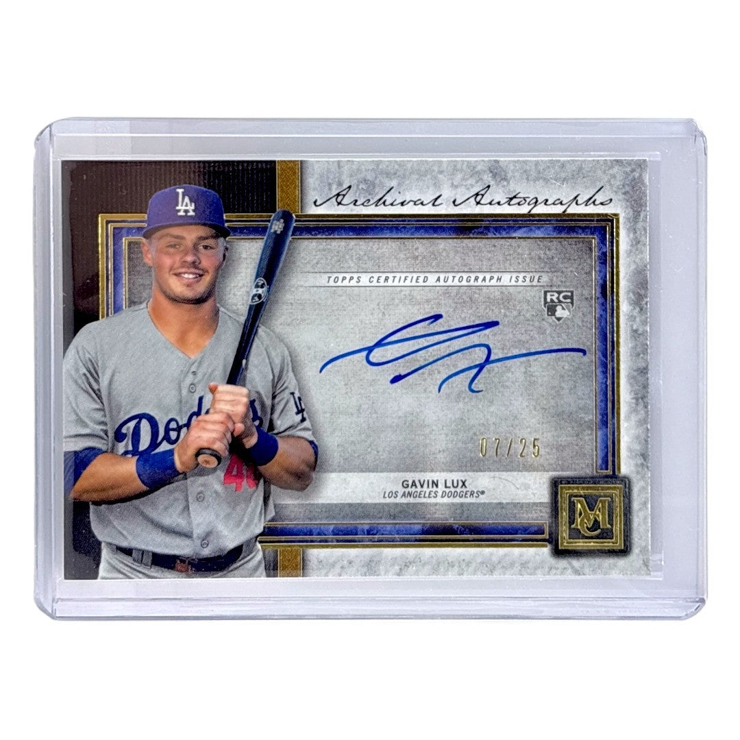 TOPPS MLBカード MUSEUM COLLECTION GAVIN LUX LOS ANGELES DODGERS /25 #AA-GL 中古 IT1