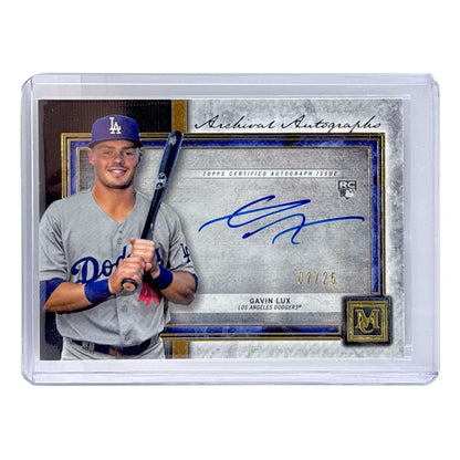 TOPPS MLBカード MUSEUM COLLECTION GAVIN LUX LOS ANGELES DODGERS /25 #AA-GL 中古 IT1