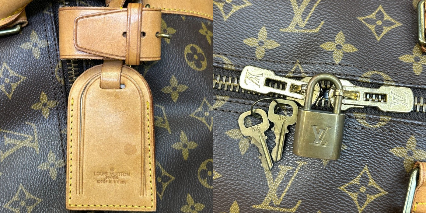 LOUIS VUITTON ルイヴィトン モノグラム キーポル バンドリエール 60 ボストンバッグ M41412 ショルダー ハンドバッグ 大きい 旅行 ブランド 鞄 中古 W４