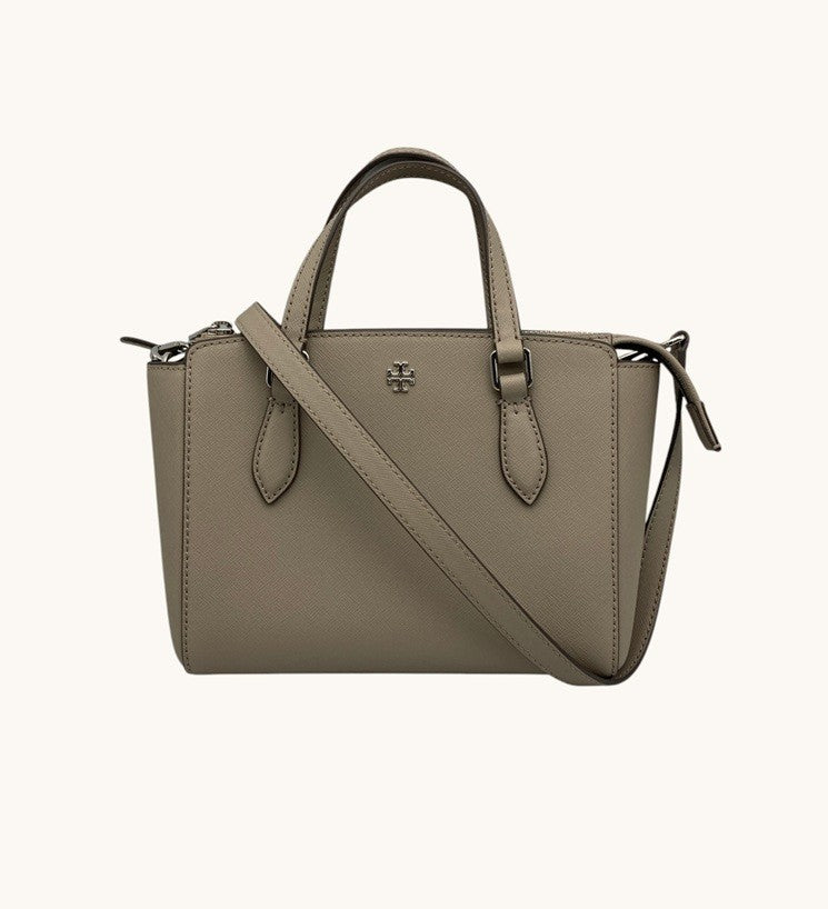 TORY BURCH トリーバーチ エマーソン MINI TOP ZIP TOTE 2WAY ショルダーバッグ 中古 D4