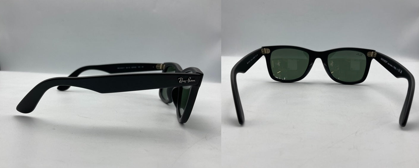 RayBan WAYFARER レイバン ウェイファーラー フルフィットモデル サングラス RB2140-F 901-S サイズ52 中古 D4