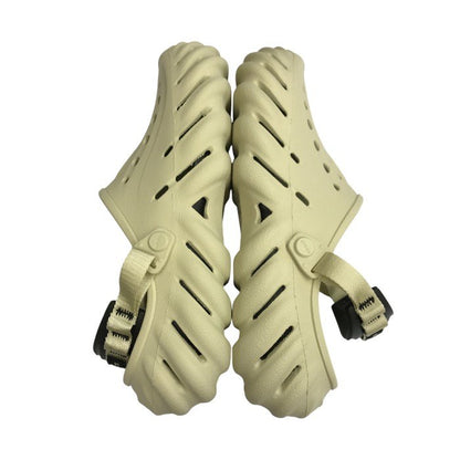 crocs クロックス ECHO CLOG サンダル メンズ エコークロッグ バックストラップ アイボリー M10/W12/28cm 中古 T1
