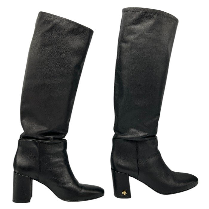 TORY BURCH トリーバーチ レザー ロングブーツ 6 1/2 (約23.5cm) ブランド レディース シューズ 靴 秋 冬 かわいい 中古 W４