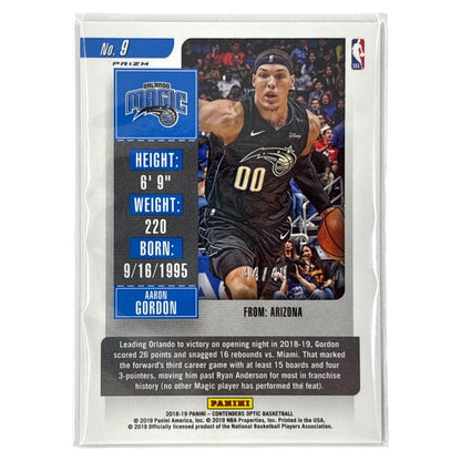 PANINI NBAカード CONTENDERS OPTIC PRIZM AARON GORDON ORLANDO MAGIC /49 #9 中古 IT1
