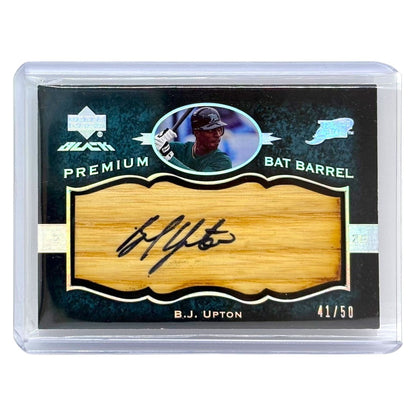 UPPER DECK MLBカード BLACK B.J. UPTON TAMPA BAY RAYS /50 #PB-BU 中古 IT1