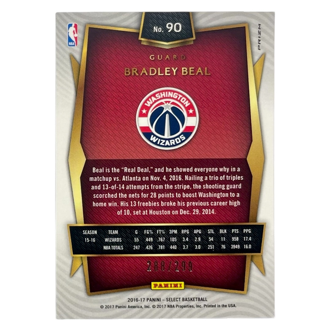 PANINI NBAカード SELECT PRIZM BRADLEY BEAL WIZARDS /299 #90 中古 IT2