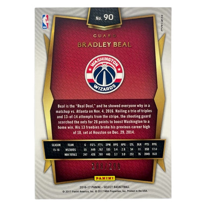 PANINI NBAカード SELECT PRIZM BRADLEY BEAL WIZARDS /299 #90 中古 IT2